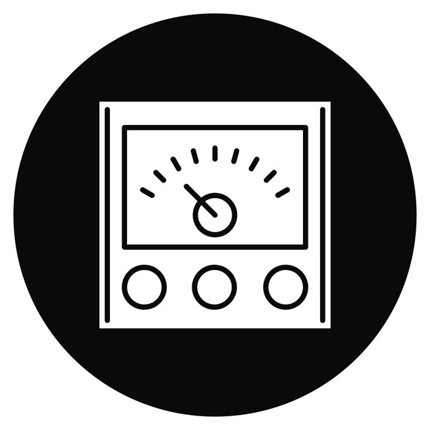 Imagen vectorial del ícono del indicador de tensión Se puede utilizar para la ingeniería