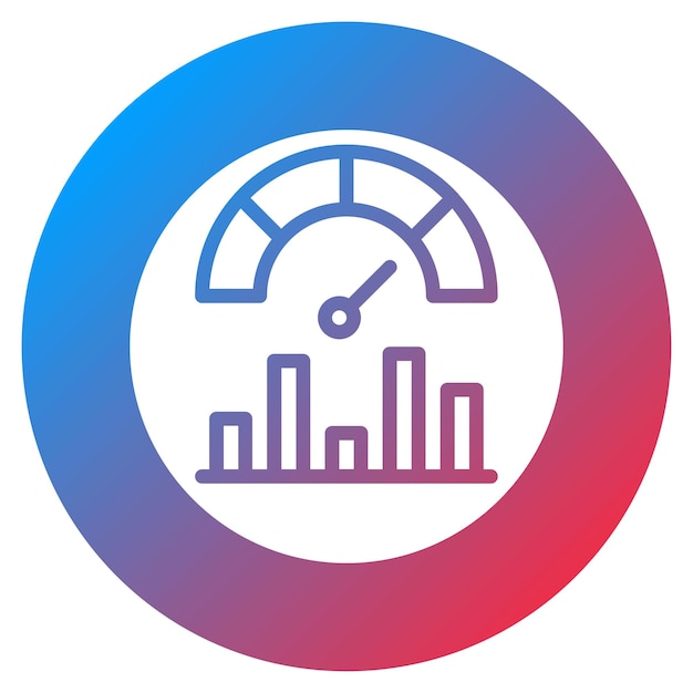 Imagen vectorial del icono de los indicadores clave de rendimiento Se puede utilizar para el rendimiento empresarial