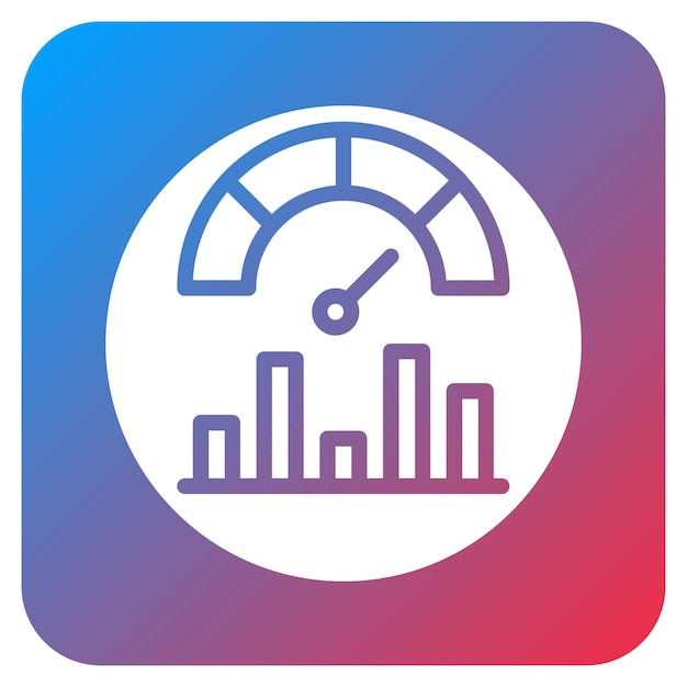 Imagen vectorial del icono de los indicadores clave de rendimiento Se puede utilizar para el rendimiento empresarial
