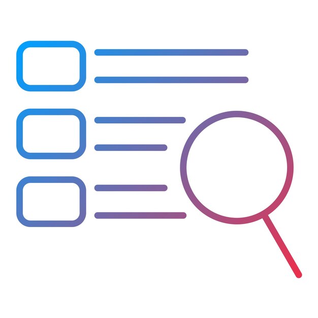 Imagen vectorial de icono de índice Se puede utilizar para el marketing en Internet