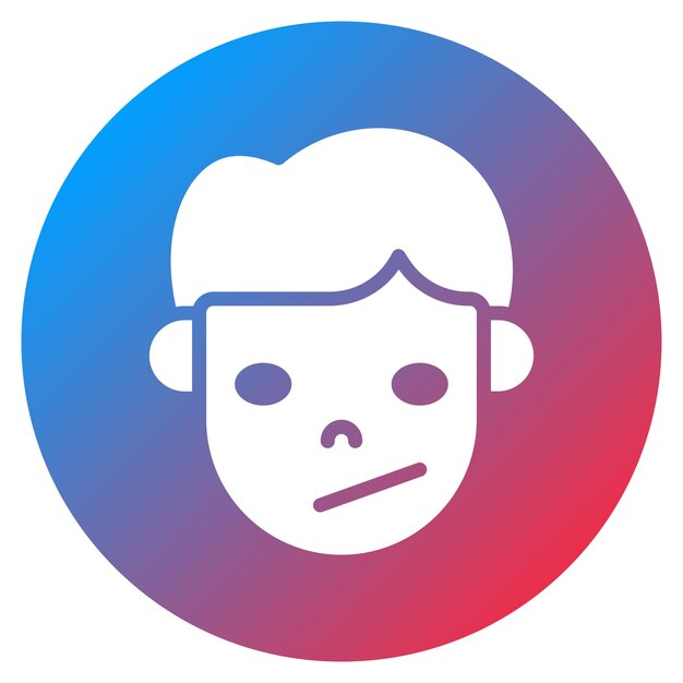 Imagen vectorial de icono indiferente puede usarse para emociones humanas