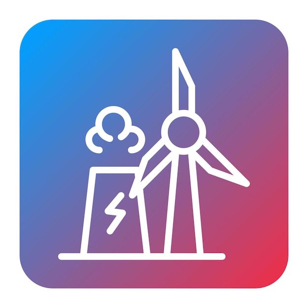 Imagen vectorial del icono de la industria de la energía Se puede utilizar para petróleo y gas