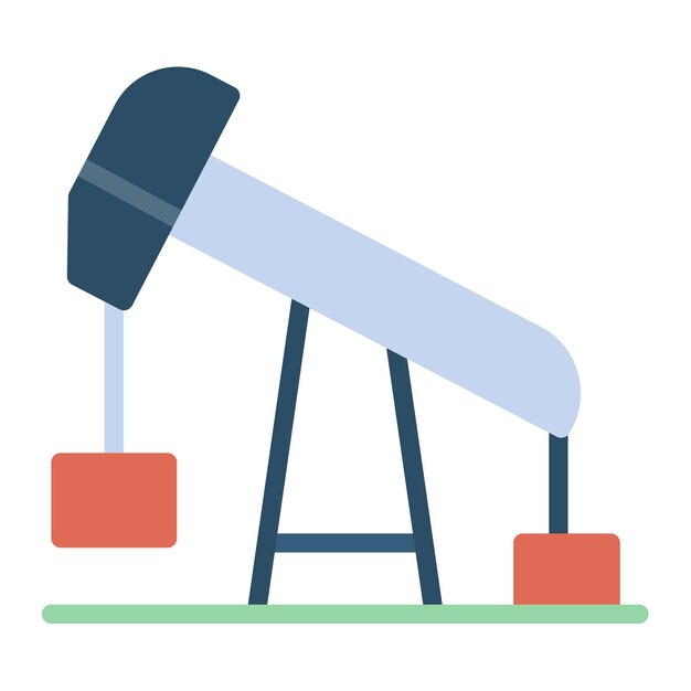 Imagen vectorial del icono de la industria del petróleo Se puede utilizar para la fabricación