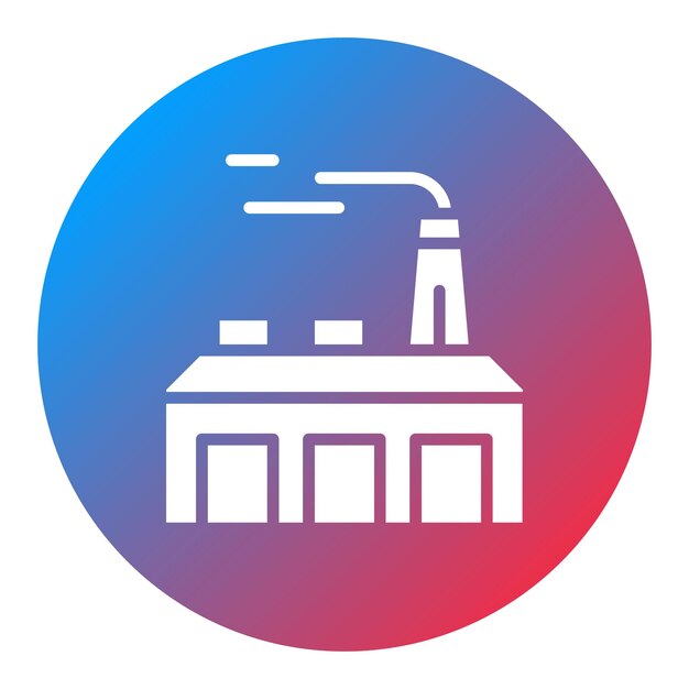 Imagen vectorial del icono de la industria Se puede utilizar para la fabricación