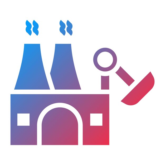 Imagen vectorial del icono de la industria Se puede utilizar para la industria