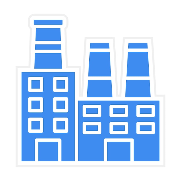 La imagen vectorial del icono de la industria se puede utilizar para Smart City