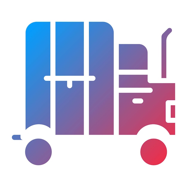 Imagen vectorial del icono de la industria de transporte Se puede utilizar para la industria
