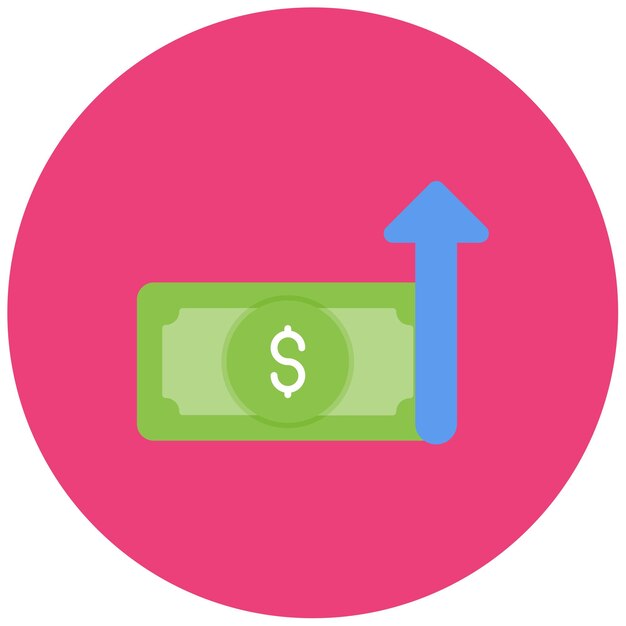 Imagen vectorial del icono de la inflación Se puede utilizar para invertir