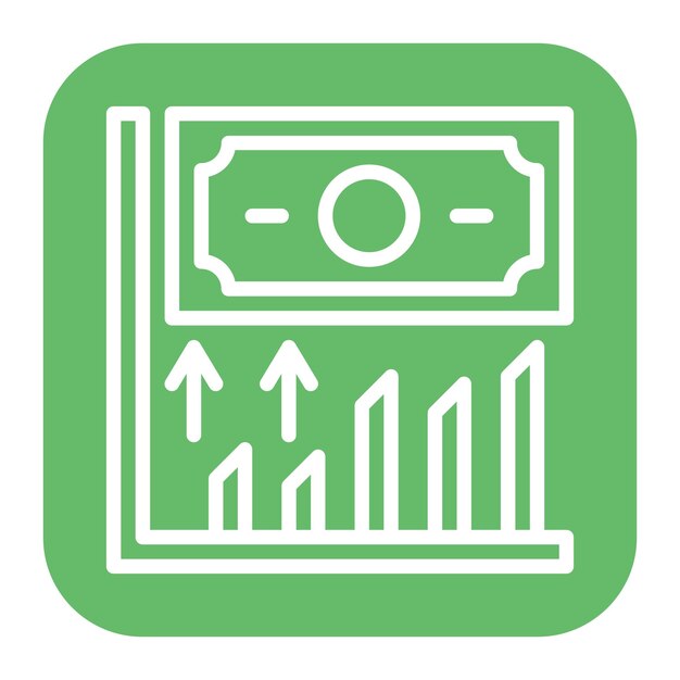 Imagen vectorial del icono de inflación Se puede utilizar para el manejo de crisis