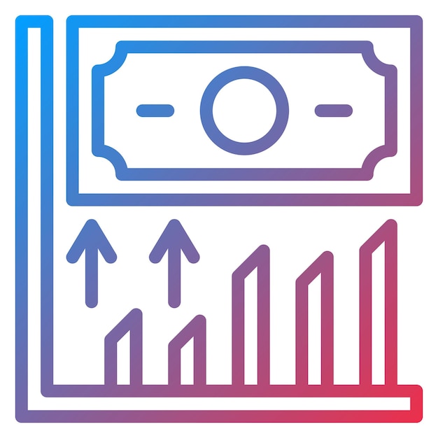Imagen vectorial del icono de inflación Se puede utilizar para el manejo de crisis