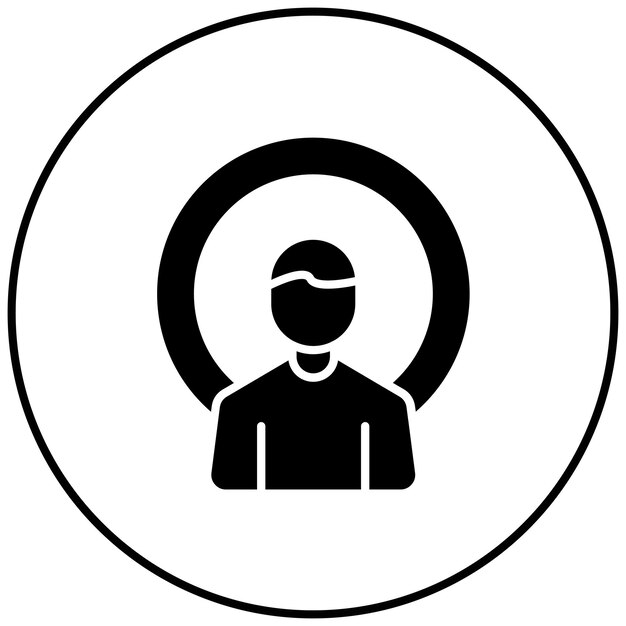 Imagen vectorial del icono de influencer Se puede usar para Digital Nomad