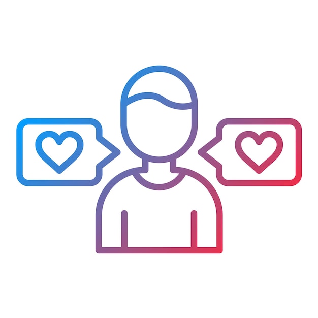 Imagen vectorial del icono de influencia Se puede utilizar para el marketing de influencers