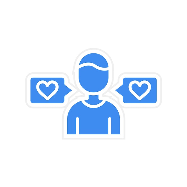 Imagen vectorial del icono de influencia Se puede utilizar para el marketing de influencers