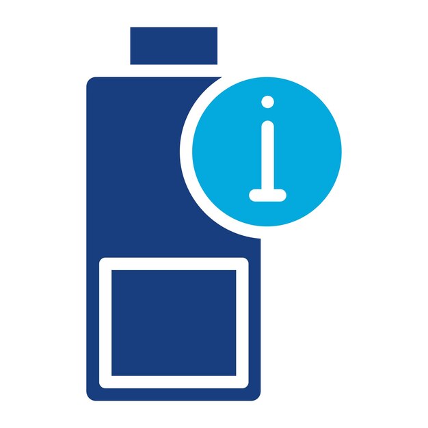Imagen vectorial del icono de información de la batería Se puede utilizar para la batería y la energía