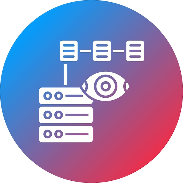 Imagen vectorial del icono de información de datos Se puede utilizar para el análisis de datos