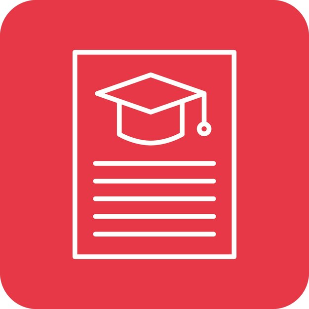 Imagen vectorial de icono de información de los estudiantes Se puede utilizar para la educación