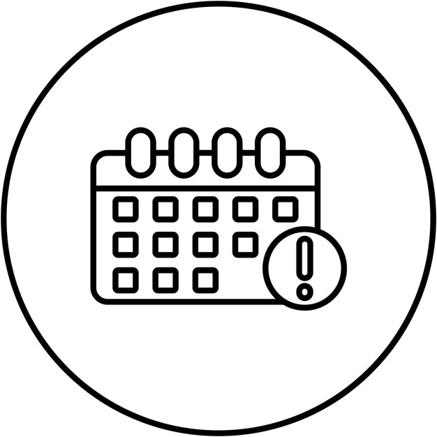 Imagen vectorial de icono de información de fecha de caducidad Puede utilizarse para el comercio electrónico médico