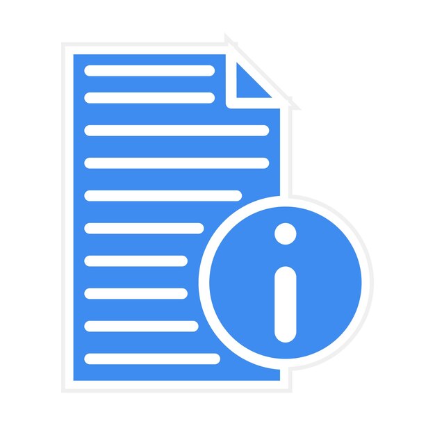 La imagen vectorial del icono de información se puede utilizar para el cumplimiento y la regulación