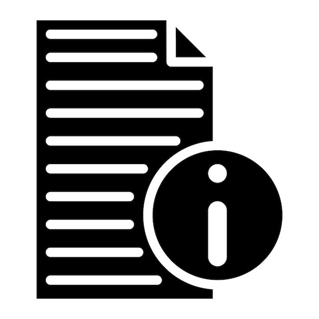 La imagen vectorial del icono de información se puede utilizar para el cumplimiento y la regulación