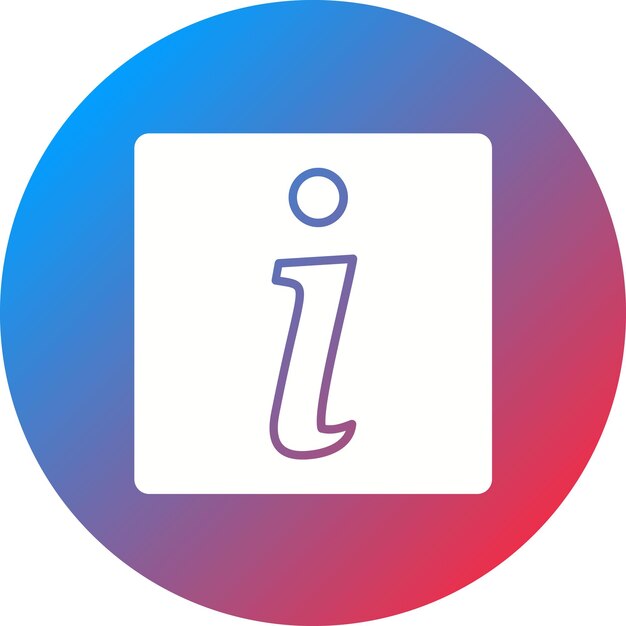 La imagen vectorial del icono de información se puede utilizar para el futuro