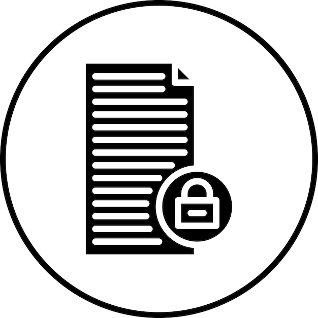 Imagen vectorial de icono de información de seguridad Puede utilizarse para la gestión de riesgos