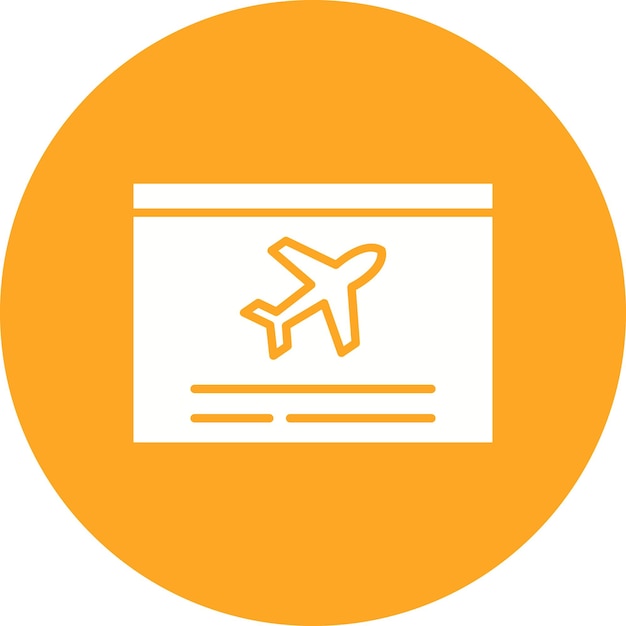 Imagen vectorial del icono de información de vuelo Se puede utilizar para la aviación