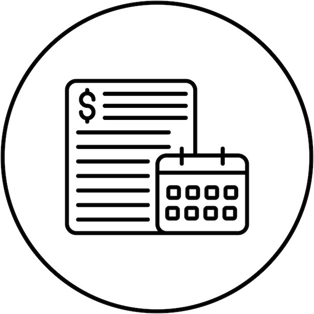 Imagen vectorial del icono del informe anual de ventas Se puede utilizar para las ventas