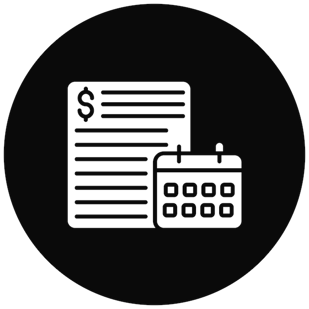 Imagen vectorial del icono del informe anual de ventas Se puede utilizar para las ventas