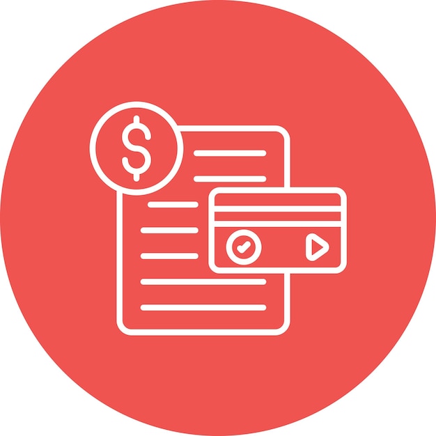 Imagen vectorial del icono del Informe de Crédito Empresarial Se puede utilizar para Finanzas