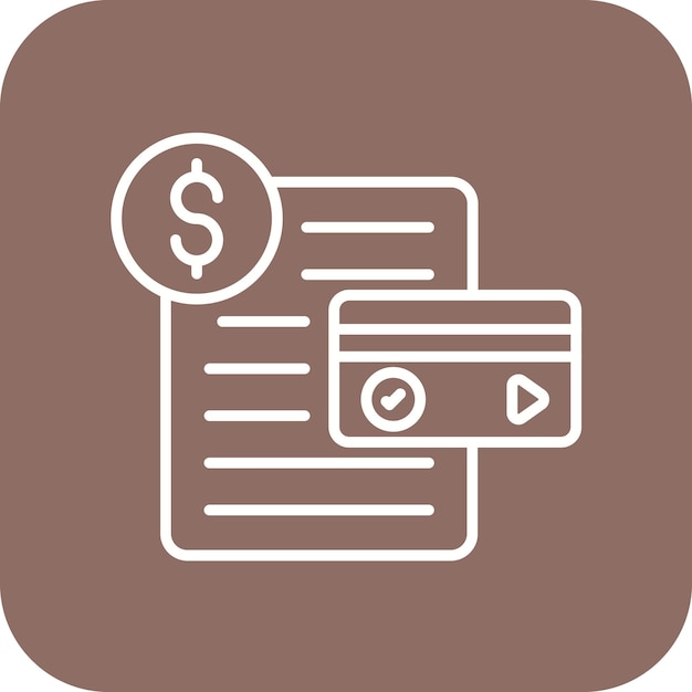 Imagen vectorial del icono del Informe de Crédito Empresarial Se puede utilizar para Finanzas