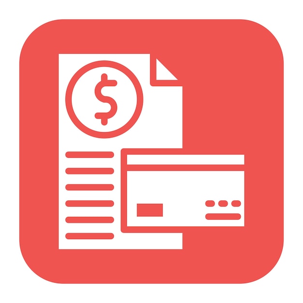 Imagen vectorial del icono del informe de crédito Se puede utilizar para el crédito y el préstamo