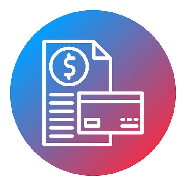 Imagen vectorial del icono del informe de crédito Se puede utilizar para el crédito y el préstamo