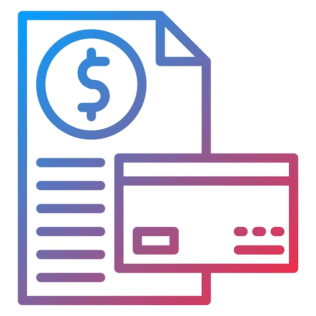 Imagen vectorial del icono del informe de crédito Se puede utilizar para el crédito y el préstamo