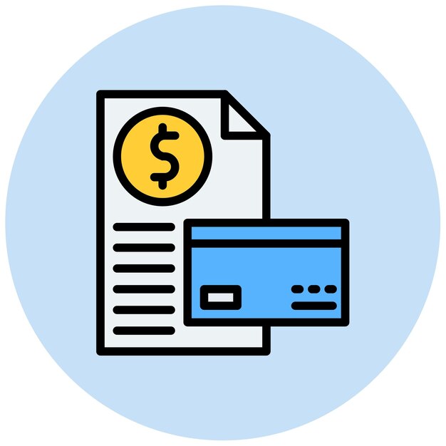 Imagen vectorial del icono del informe de crédito Se puede utilizar para el crédito y el préstamo