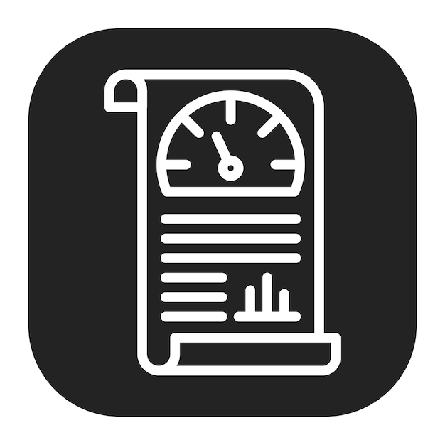 Imagen vectorial del icono del informe de crédito Se puede utilizar para el préstamo