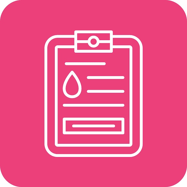 Imagen vectorial del icono del informe de datos de petróleo Se puede utilizar para la industria de la gasolina