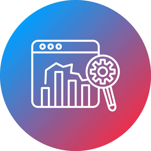 Imagen vectorial del icono del informe de prueba Se puede utilizar para el marketing en línea