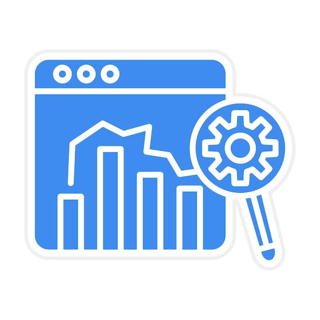 Imagen vectorial del icono del informe de prueba Se puede utilizar para el marketing en línea