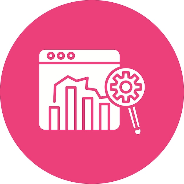 Imagen vectorial del icono del informe de prueba Se puede utilizar para el marketing en línea