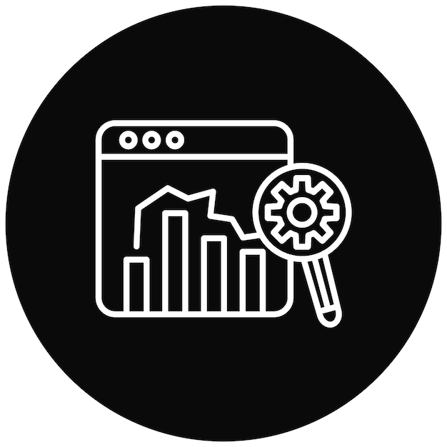 Imagen vectorial del icono del informe de prueba Se puede utilizar para el marketing en línea