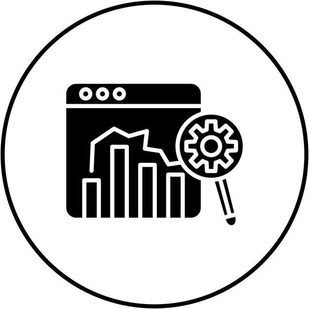 Imagen vectorial del icono del informe de prueba Se puede utilizar para el marketing en línea