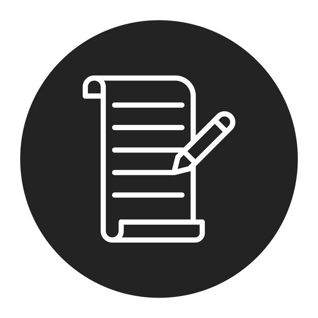 Imagen vectorial del icono del informe de prueba Se puede utilizar para pruebas de software