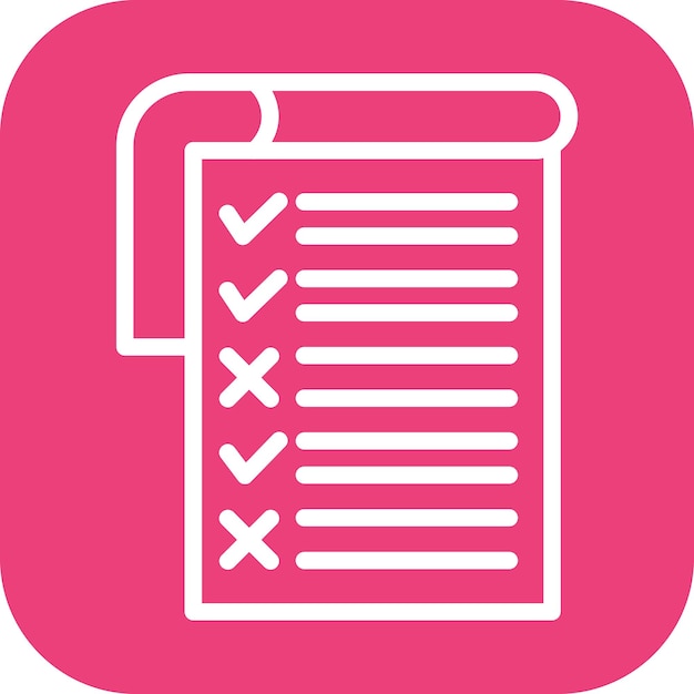 Imagen vectorial del icono del informe de prueba Puede utilizarse para la garantía de calidad