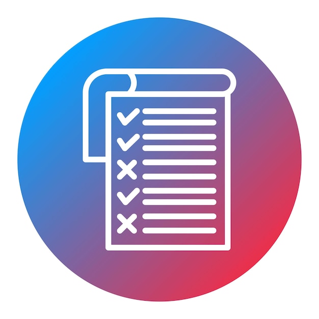 Imagen vectorial del icono del informe de prueba Puede utilizarse para la garantía de calidad