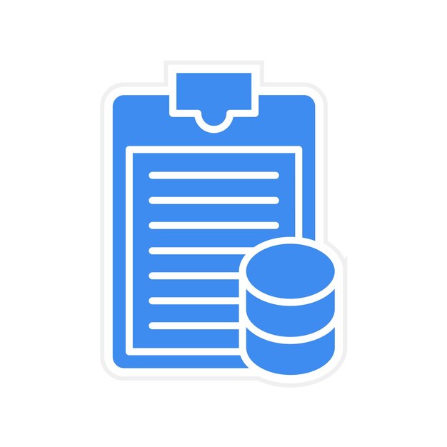 La imagen vectorial del icono del informe se puede utilizar para Big Data