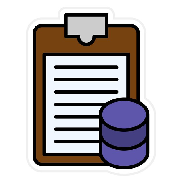 La imagen vectorial del icono del informe se puede utilizar para Big Data