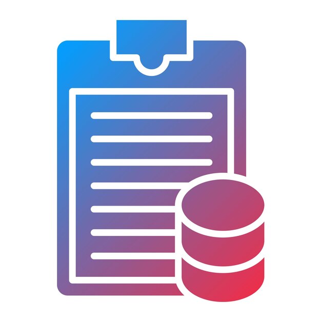 La imagen vectorial del icono del informe se puede utilizar para Big Data
