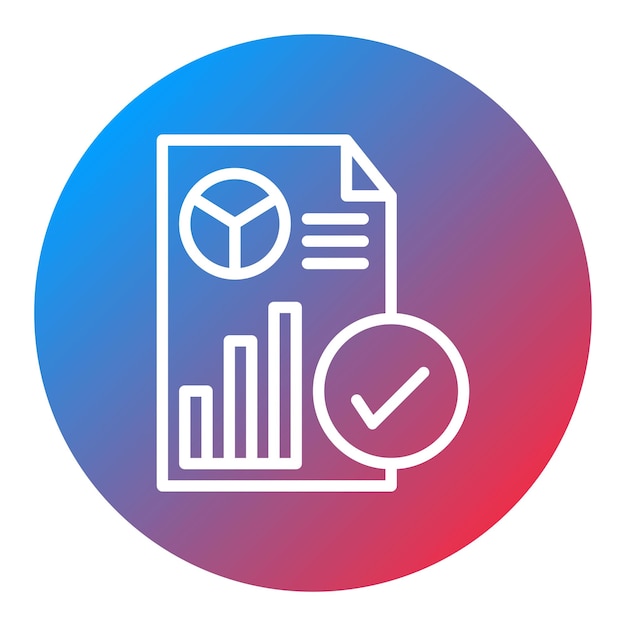 Imagen vectorial del icono de informe Se puede utilizar para Business Analytics