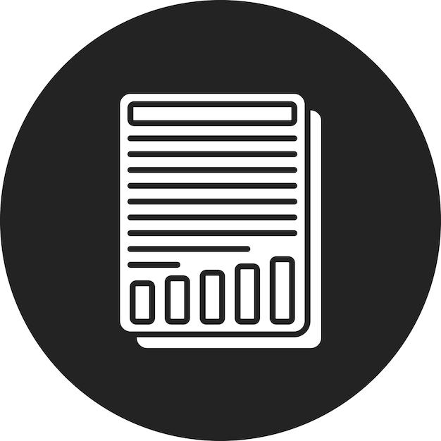Imagen vectorial del icono del informe Se puede utilizar para la gestión empresarial
