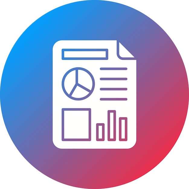 La imagen vectorial del icono del informe se puede utilizar para la productividad
